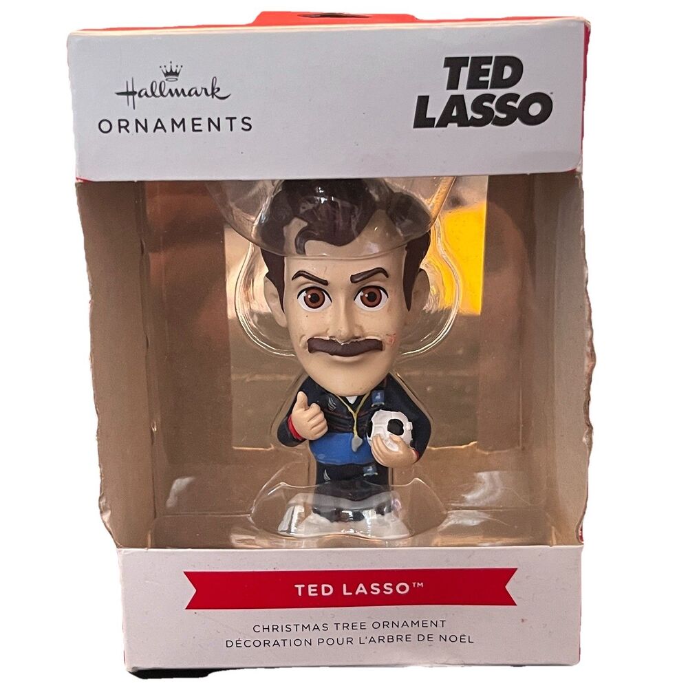 Hallmark Ornaments Ted Lasso Christmas Tree Ornament NIB Box Damage